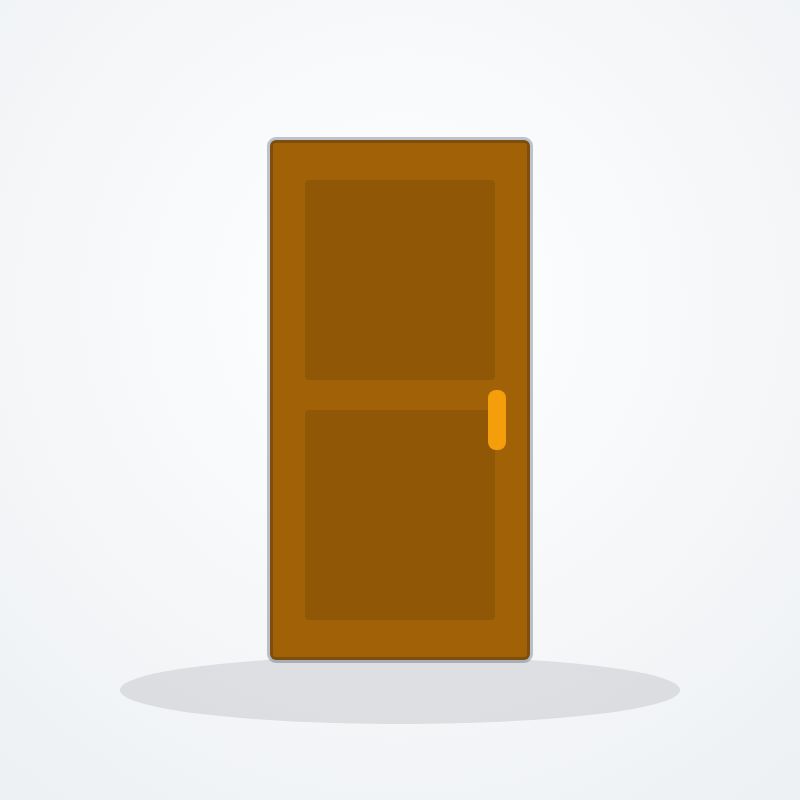 Solid Hardwood Panel Door (3ft × 7ft)
